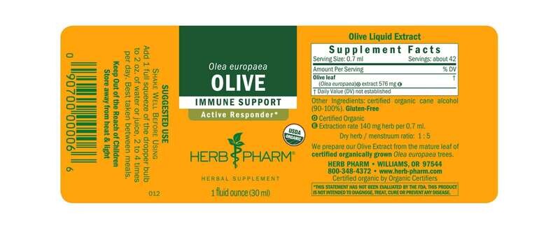 HERB PHARM Olive 1 Fl. Oz.
