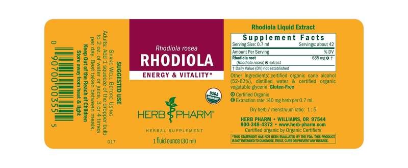 HERB PHARM Rhodiola 1 Fl. Oz.