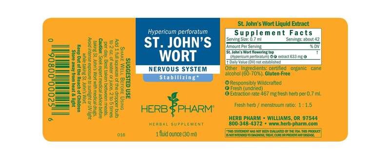 HERB PHARM St. John's Wort 1 Fl. Oz.