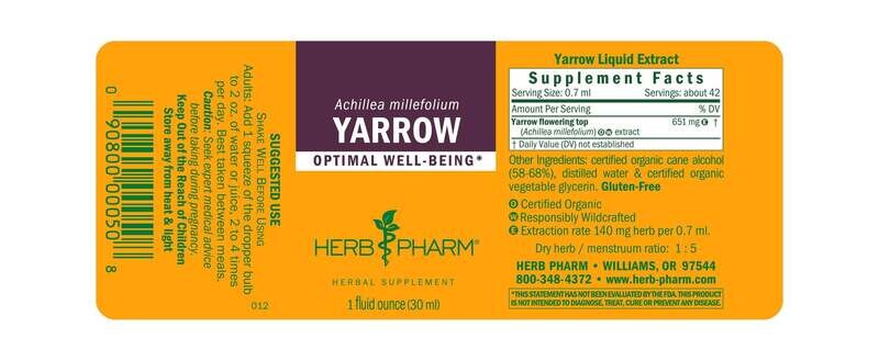 HERB PHARM Yarrow 1 fl oz