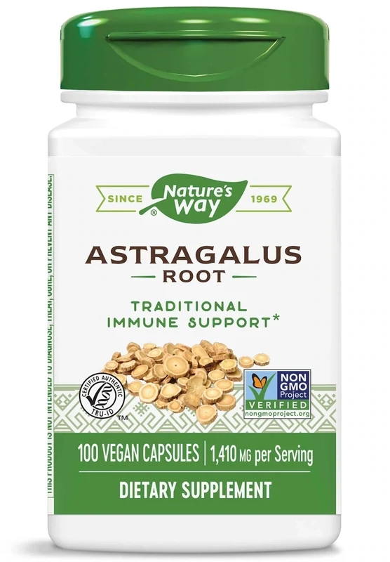 NATURE&#39;S WAY  Astragalus Root 100 Vegan Caps.