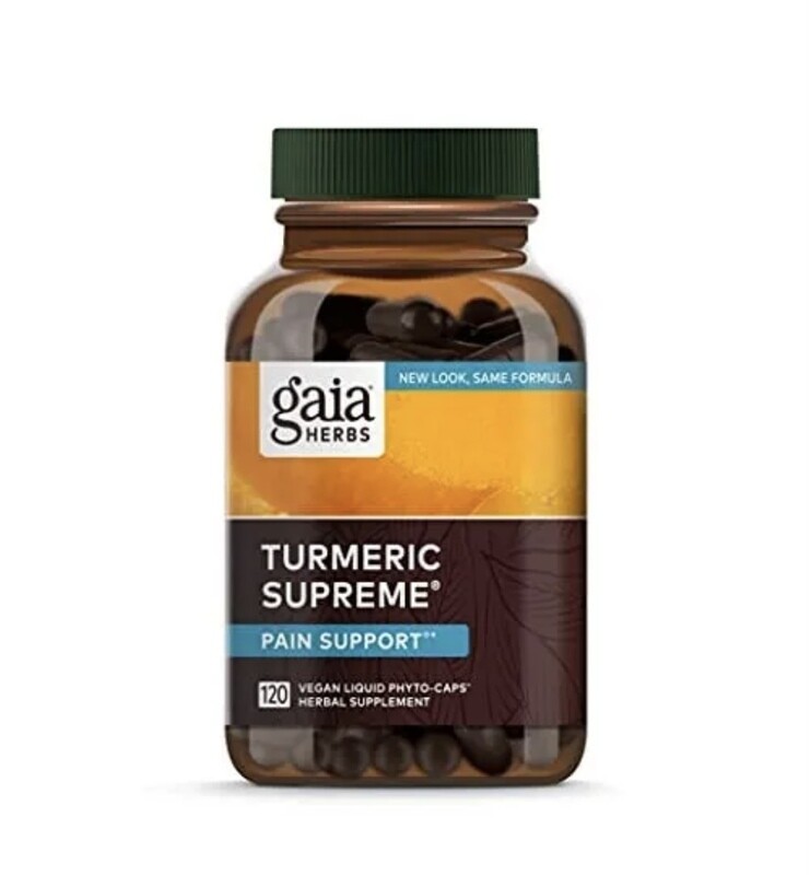 GAIA Turmeric Supreme Pain 120 Vegan Liquid Phyto Caps.