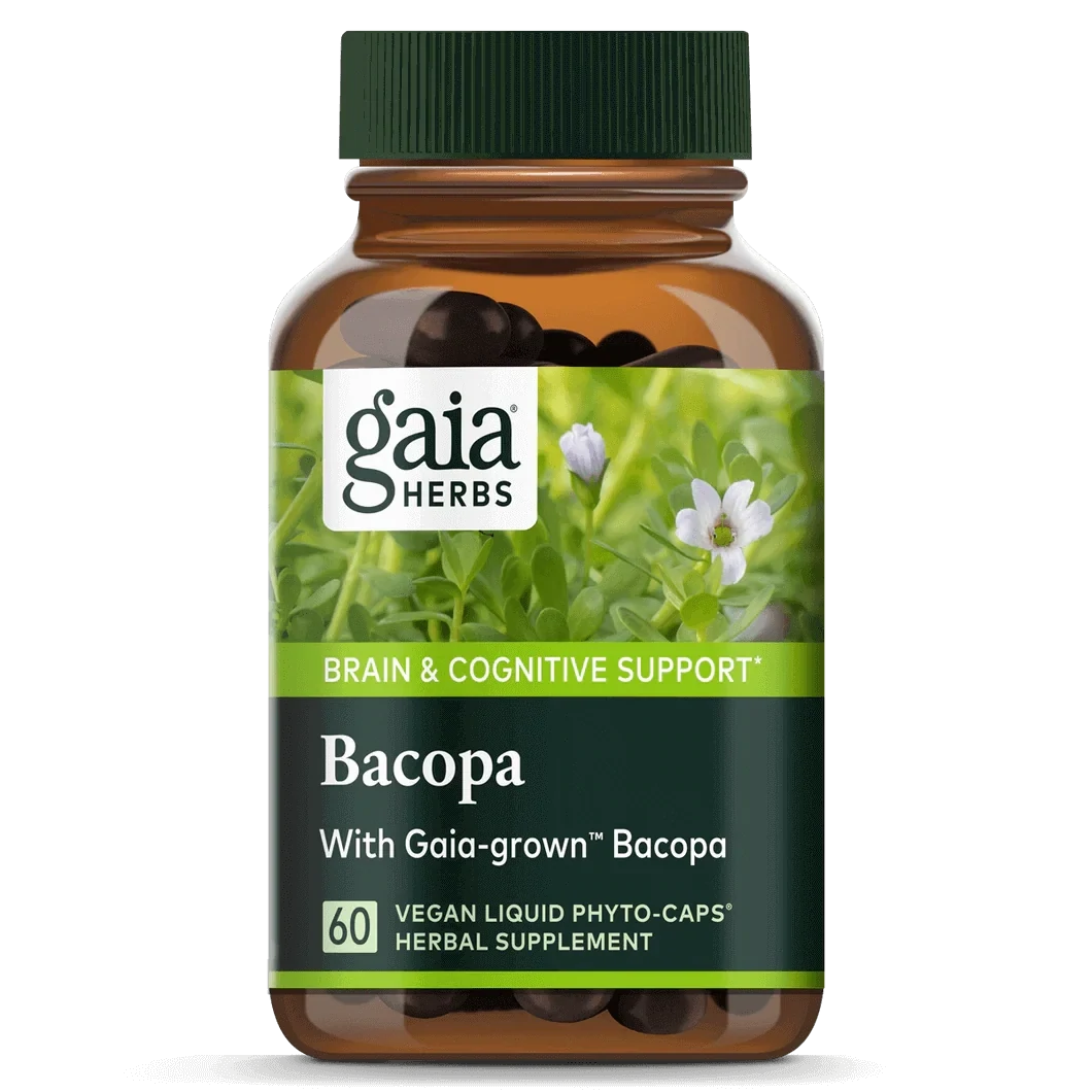 GAIA Bacopa 60 Vegan Liquid Phyto-Caps.