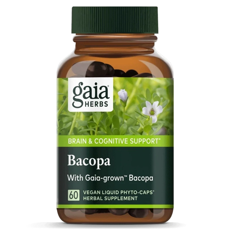 GAIA Bacopa 60 Vegan Liquid Phyto-Caps.