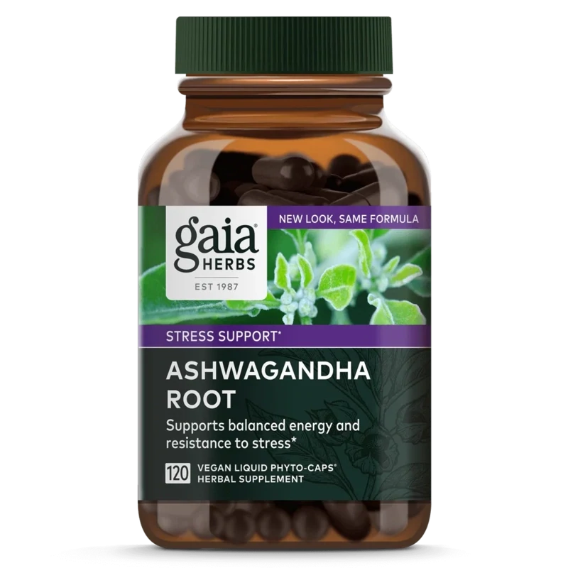 GAIA Ashwagandha Root 120 Vegan Liquid Phyto-Caps