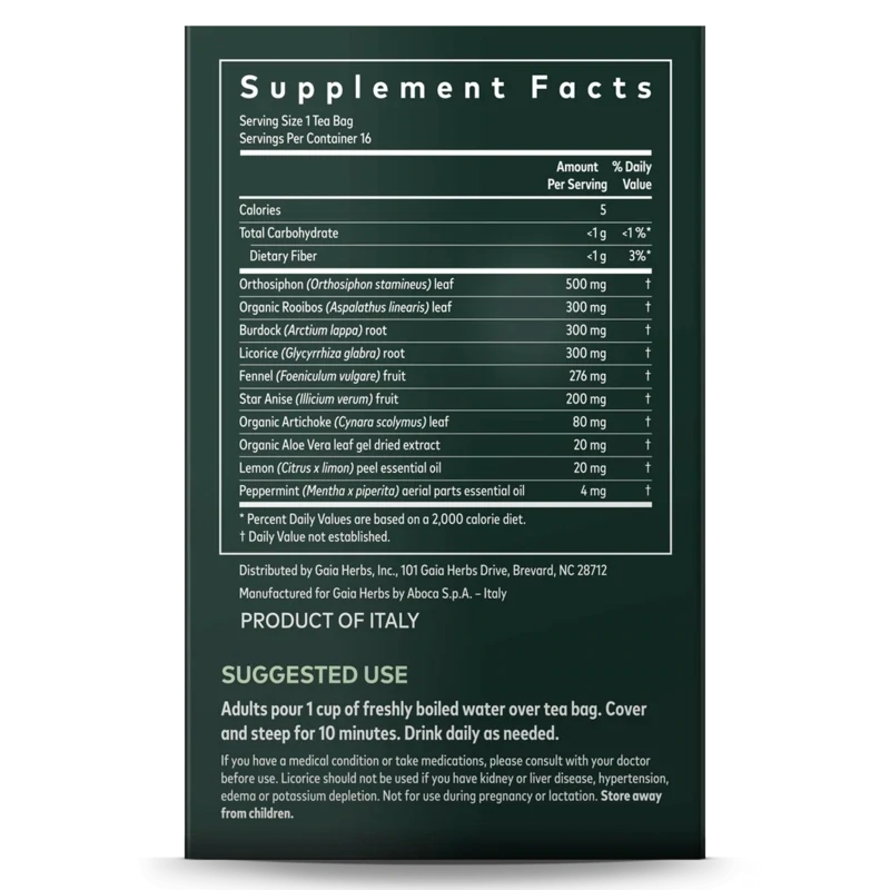 GAIA Cleanse &amp; Detox 16 Tea Bags