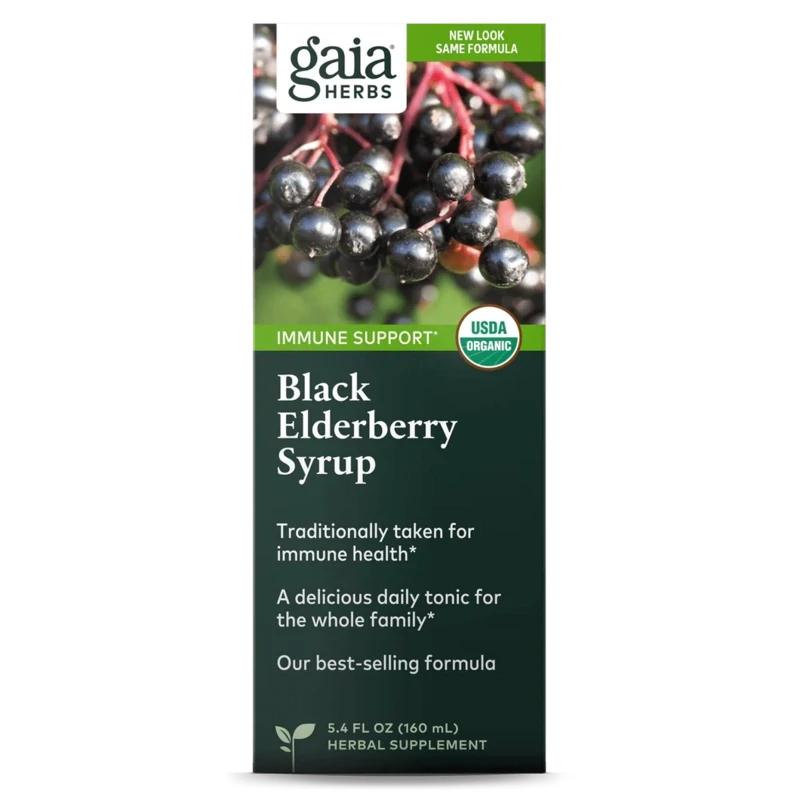 GAIA Black Elderberry Syrup 5.4 Fl. Oz.
