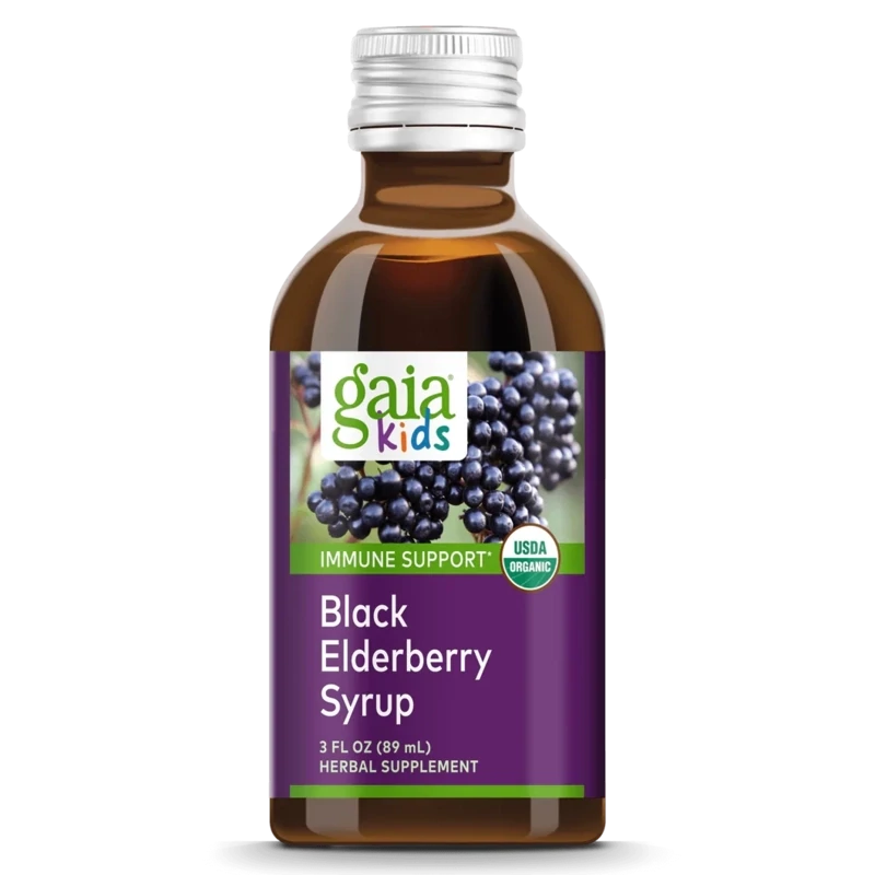 GAIA KIDS Black Elderberry Syrup 3 Fl. Oz.