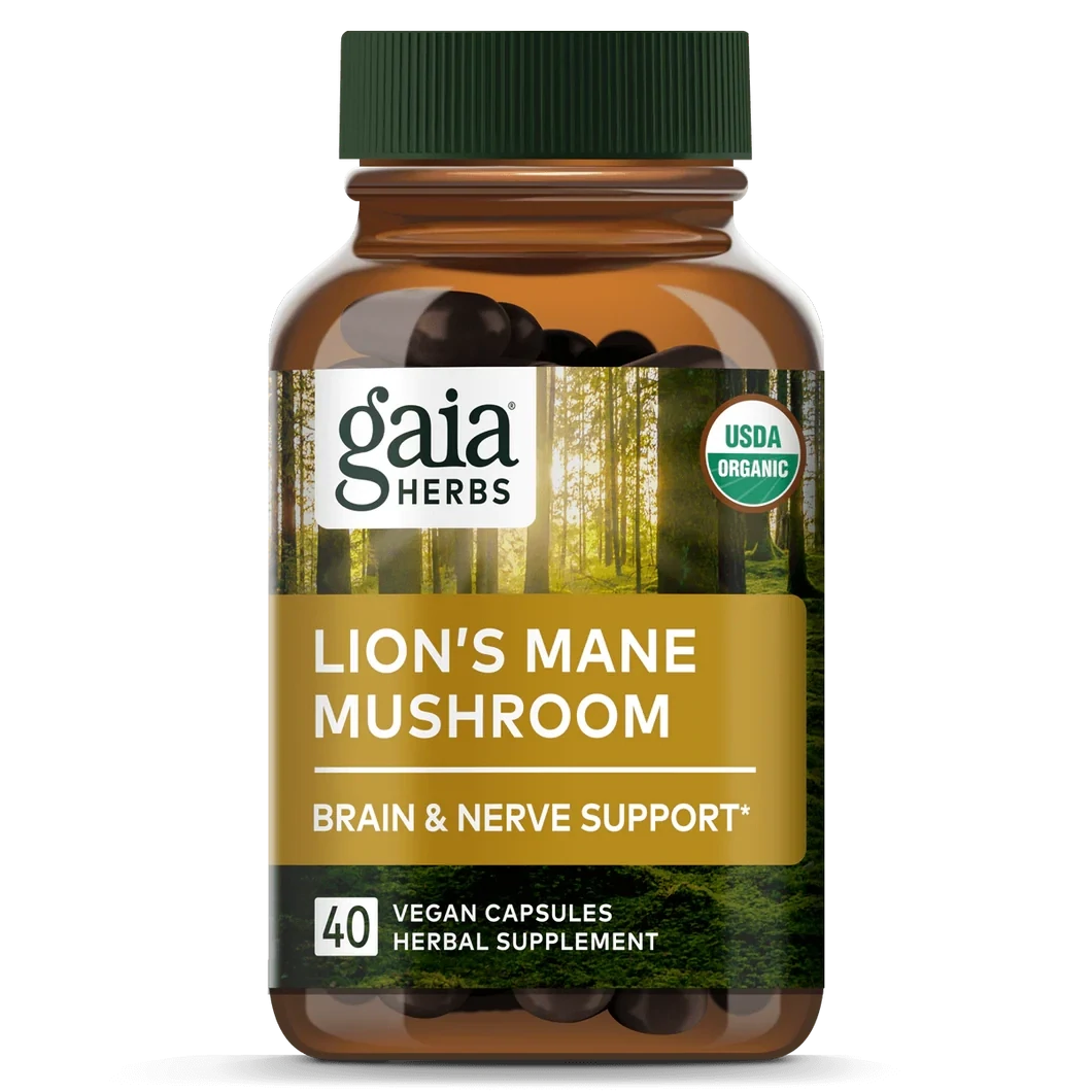 GAIA Lions Mane 40 Vegan Caps.