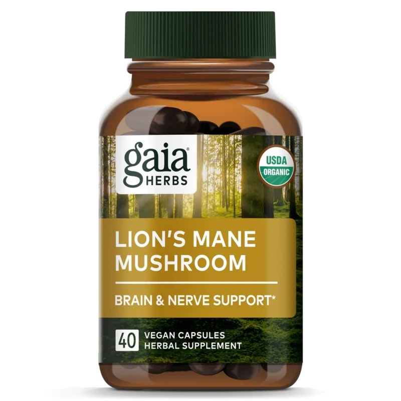 GAIA Lions Mane 40 Vegan Caps.