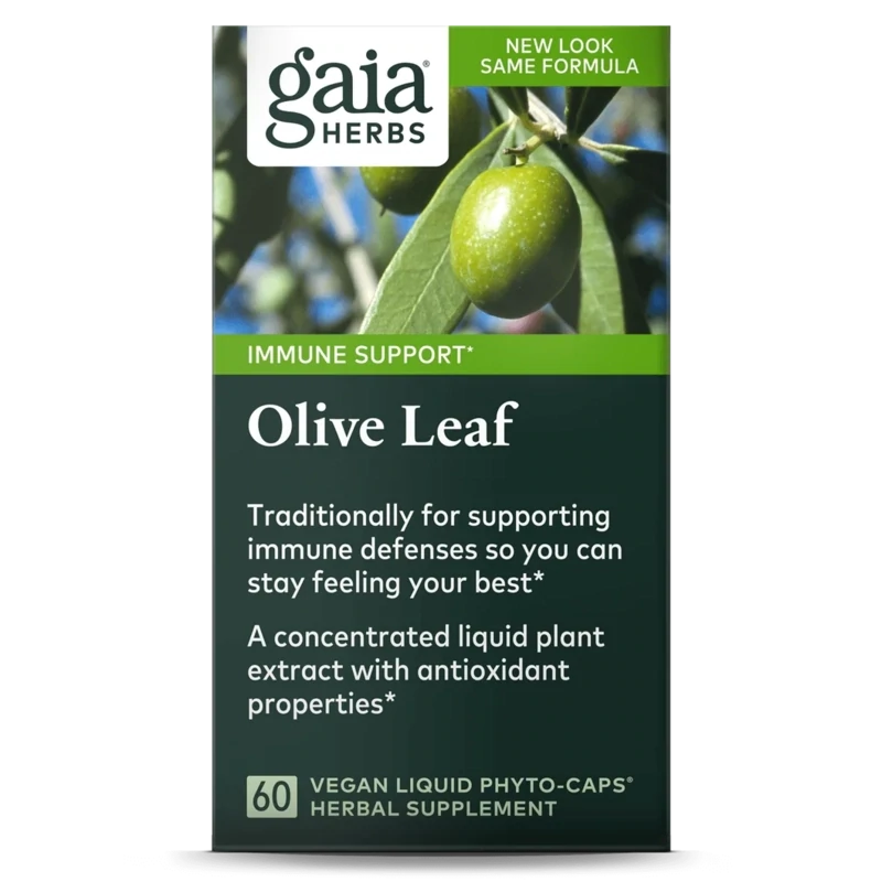 GAIA Olive Leaf 60 Vegan Liquid Phyto-Caps.