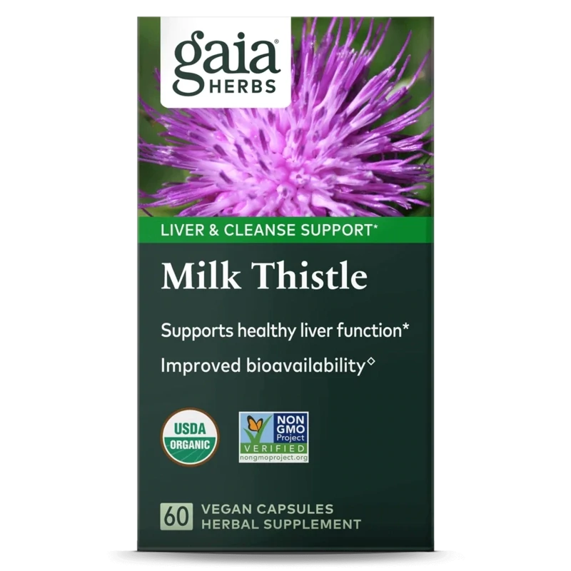 GAIA Milk Thistle Seed 60 Vegan Liquid Phyto-Caps