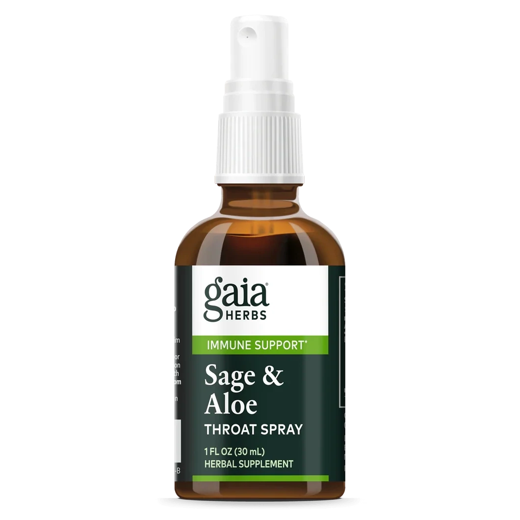 GAIA Throat Shield Sage &amp; Aloe  20 Loz