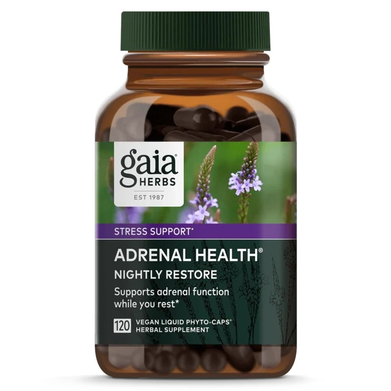 Gaia Adrenal Health Nightly Restore 120 Vegan Liquid Caps