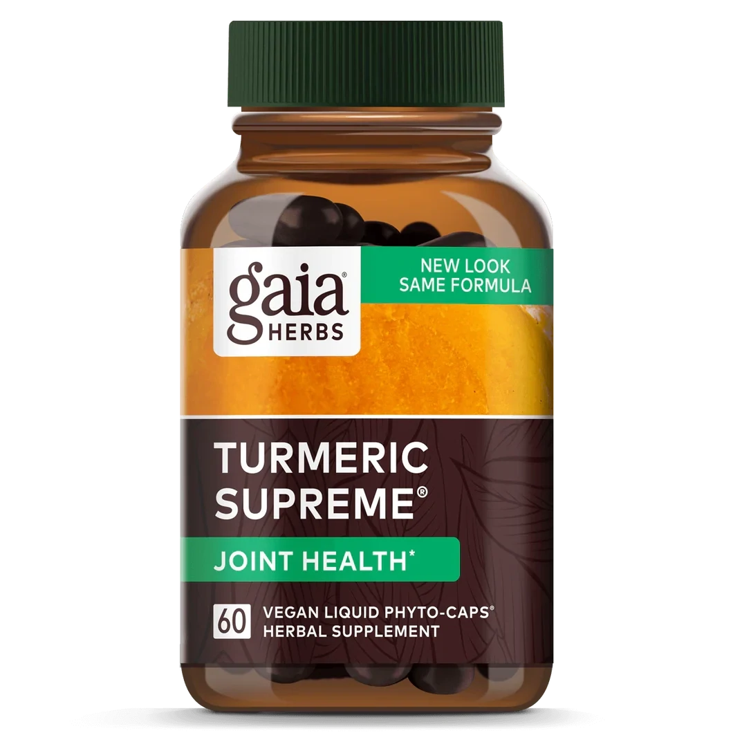 GAIA Turmeric Supreme Joint 60 Vegan Liquid Phyto-Caps
