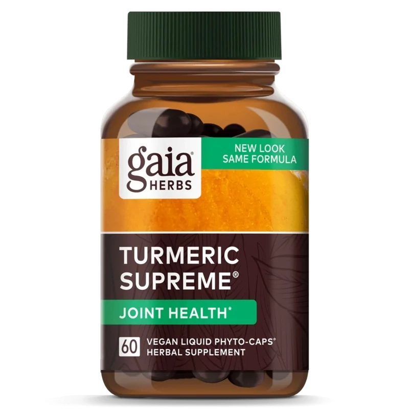 GAIA Turmeric Supreme Joint 60 Vegan Liquid Phyto-Caps