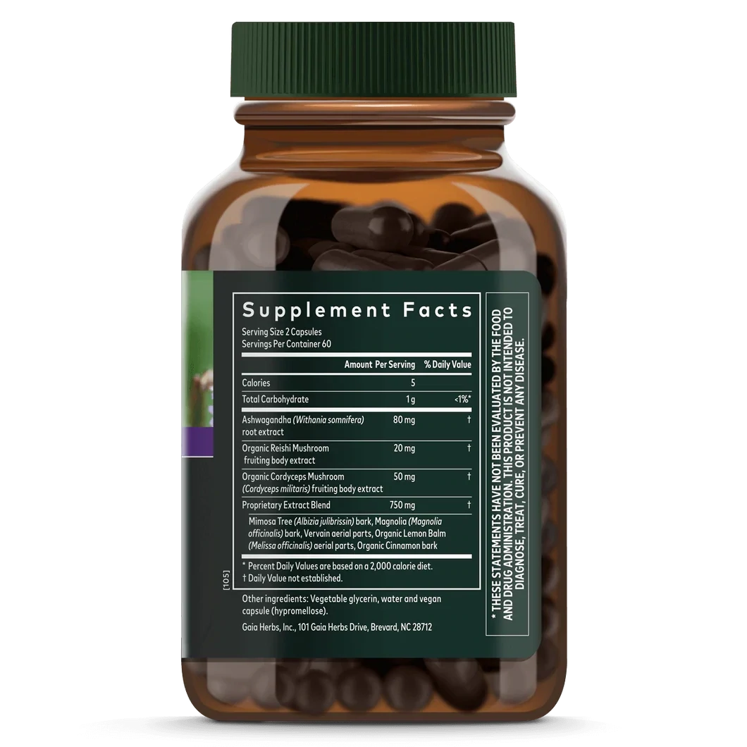 Gaia Adrenal Health Nightly Restore 120 Vegan Liquid Caps