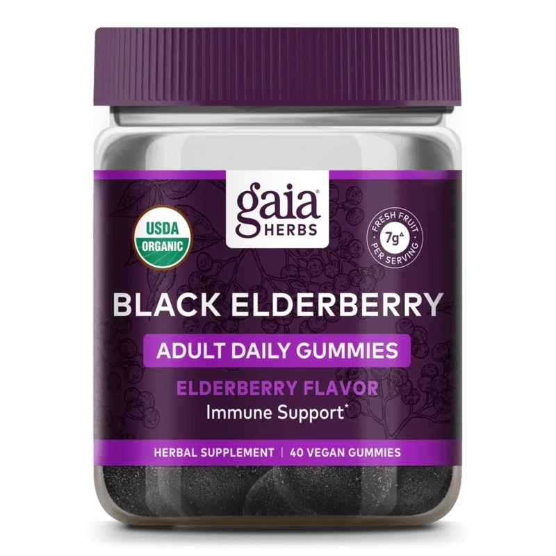 Gaia Everyday Elderberry Gummies 40 count