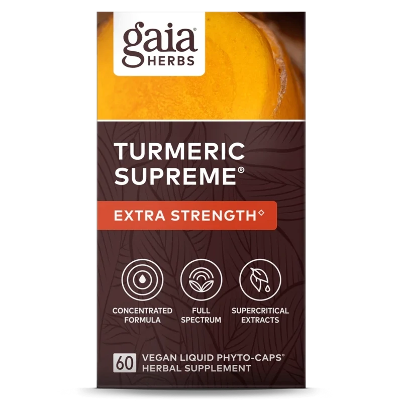 GAIA Turmeric Supreme Extra Str. 60 Vegan Liq. Phyto-Caps.