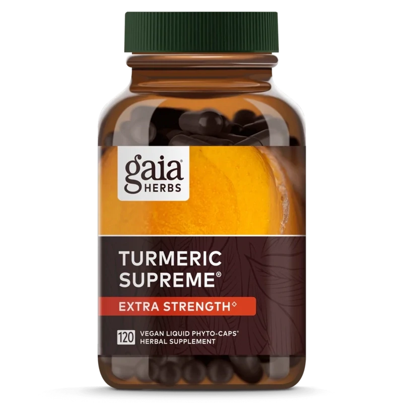GAIA Turmeric Supreme Extra Str. 120 Vegan Liquid Phyto-Caps.