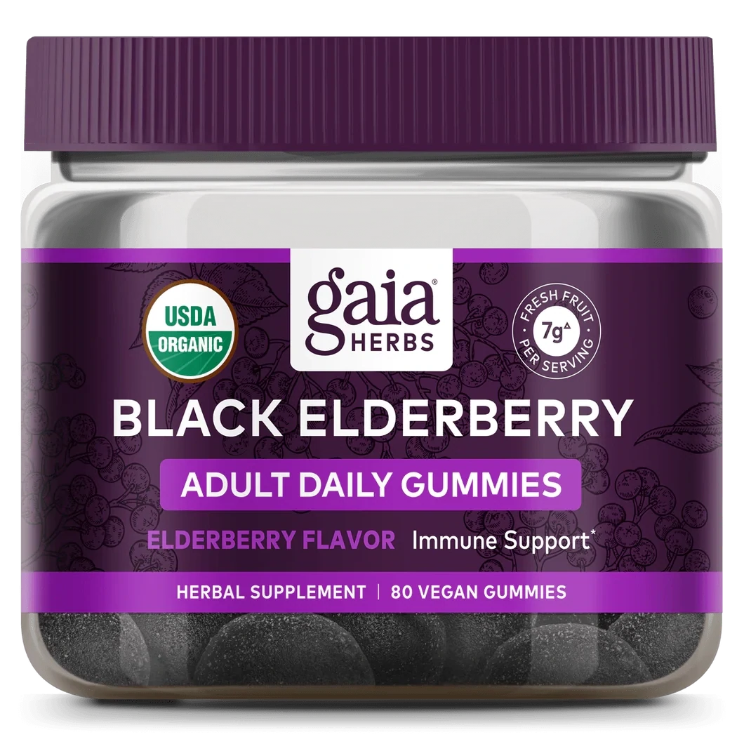 Gaia Everyday Elderberry Gummies 80 count