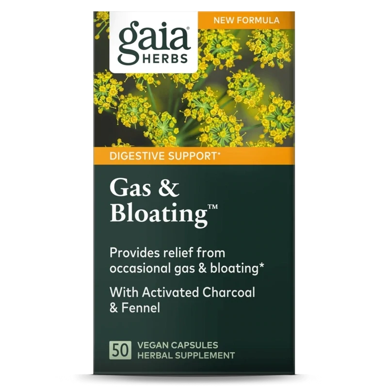 Gaia Herbs Gas And Bloating  50 Veg Caps