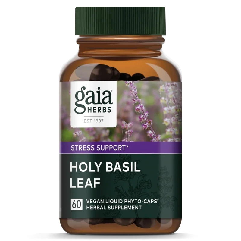 Gaia Herbs Holy Basil Leaf 60 Caps