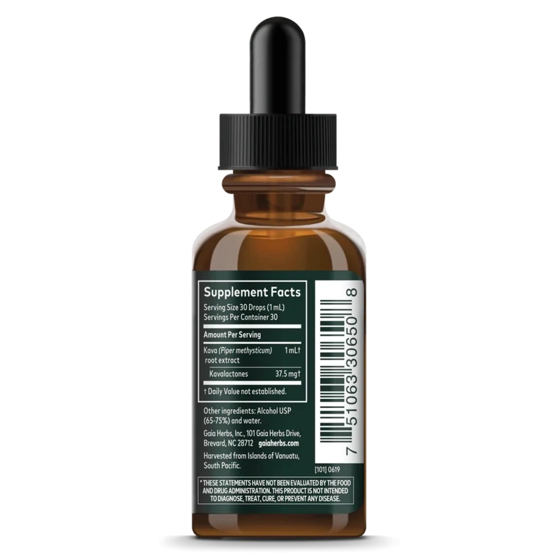 Gaia Herbs Kava Kava Root 1 Fl. Oz.