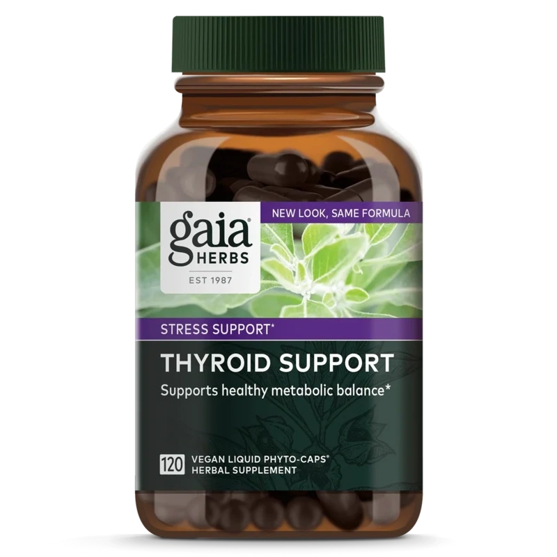 Gaia Herbs Thyroid Support 120 Vegan Liquid Phyto Caps