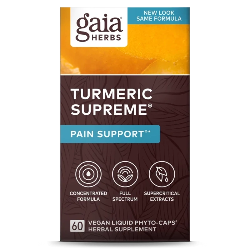 Gaia Herbs Turmeric Supreme Pain 60 Caps
