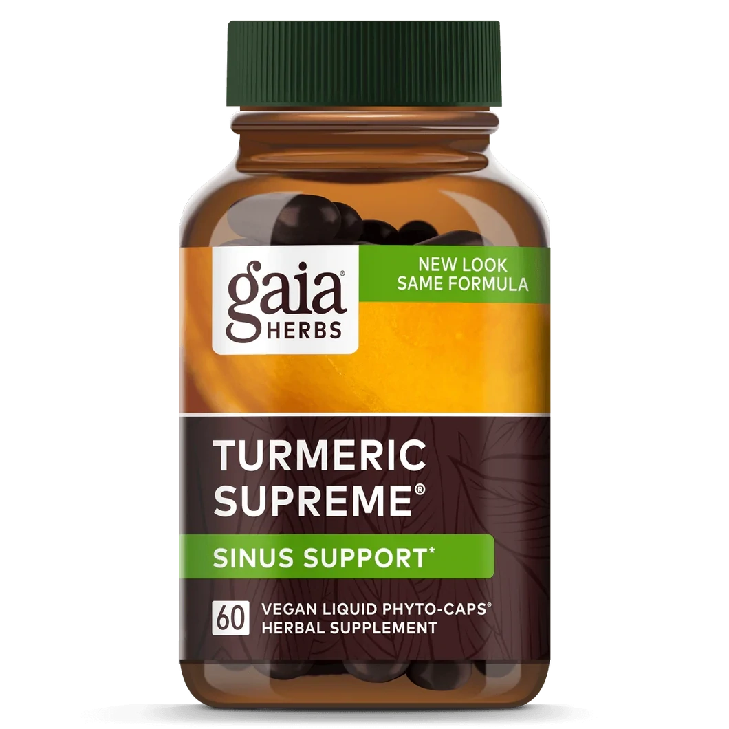 Gaia Turmeric Supreme Sinus Support 60 Veg Caps