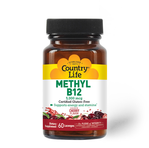 COUNTRY LIFE Methyl B12  5000 mcg. 60 Lozenges