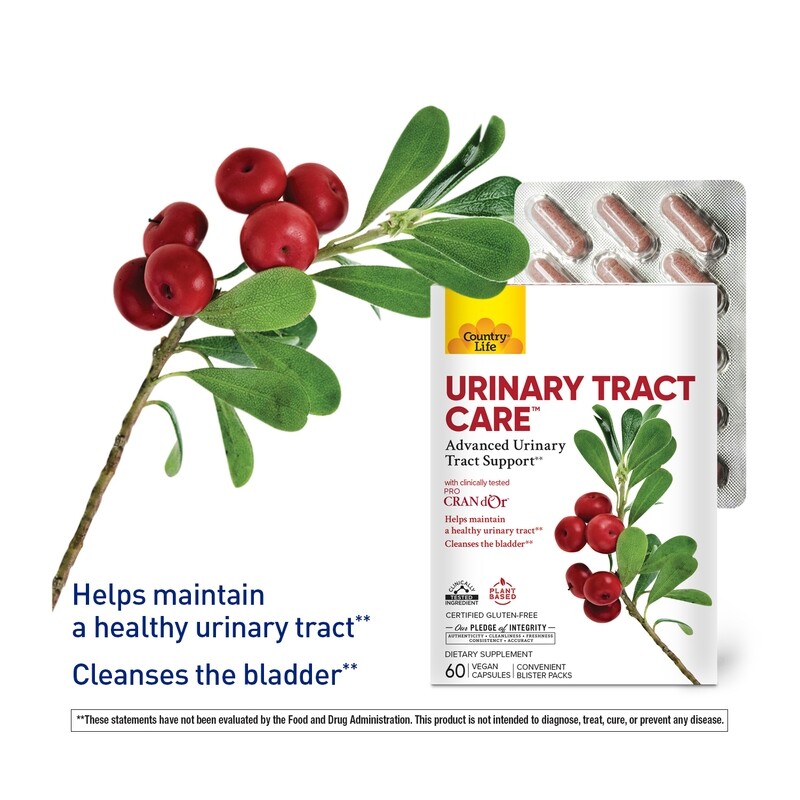 COUNTRY LIFE Urinary Tract Care 60 Vegan Caps.