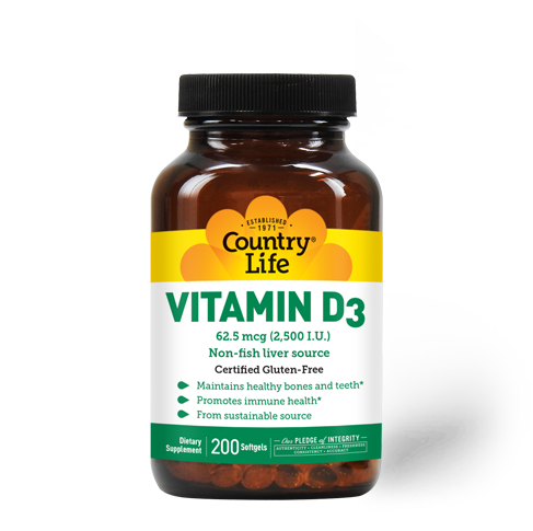 COUNTRY LIFE Vitamin D3  2500 I.U. 200 S.G.