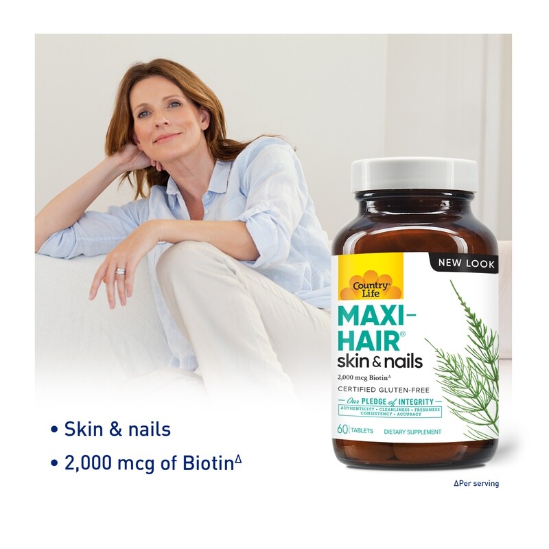 Country Life Maxi Hair Skin &amp; Nails 60 tabs