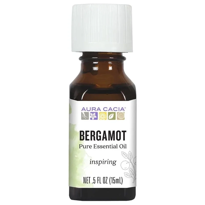 AURA CACIA Bergamot Essential Oil .5 Fl. Oz.