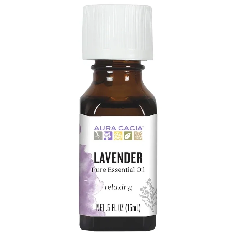 AURA CACIA Lavender Pure Essential Oil .5 Fl. Oz.