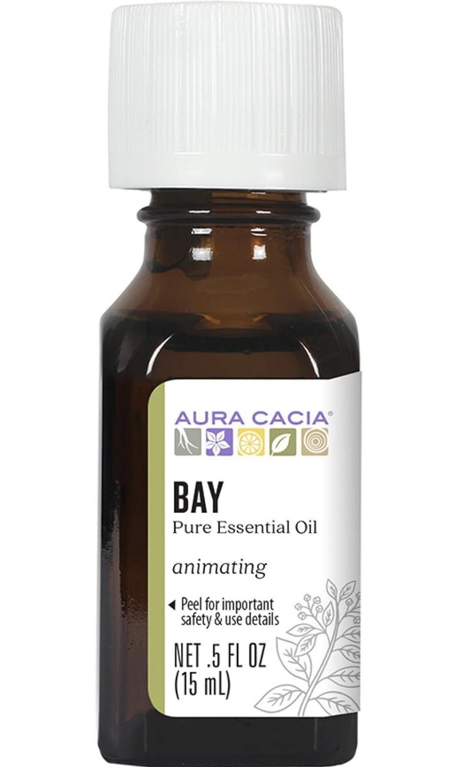 AURA CACIA Bay Essential Oil .5 Fl. Oz.
