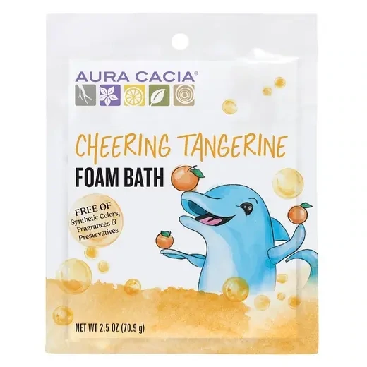 AURA CACIA Cheering Tangerine Foam Bath 2.5 oz.