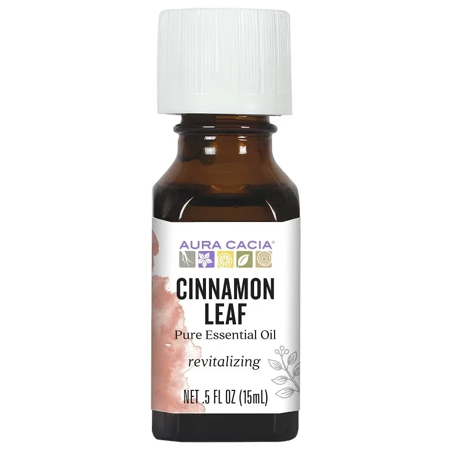 AURA CACIA Cinnamon Leaf Essential Oil .5 Fl. Oz.