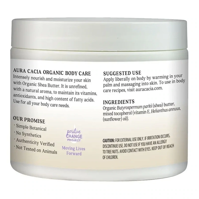 AURA CACIA Organic Shea Butter 3.25 oz.