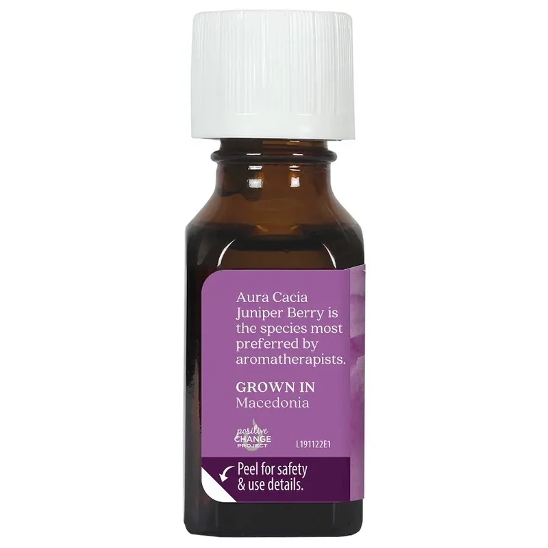 AURA CACIA Juniper Berry Essential Oil 0.5 Fl. Oz.