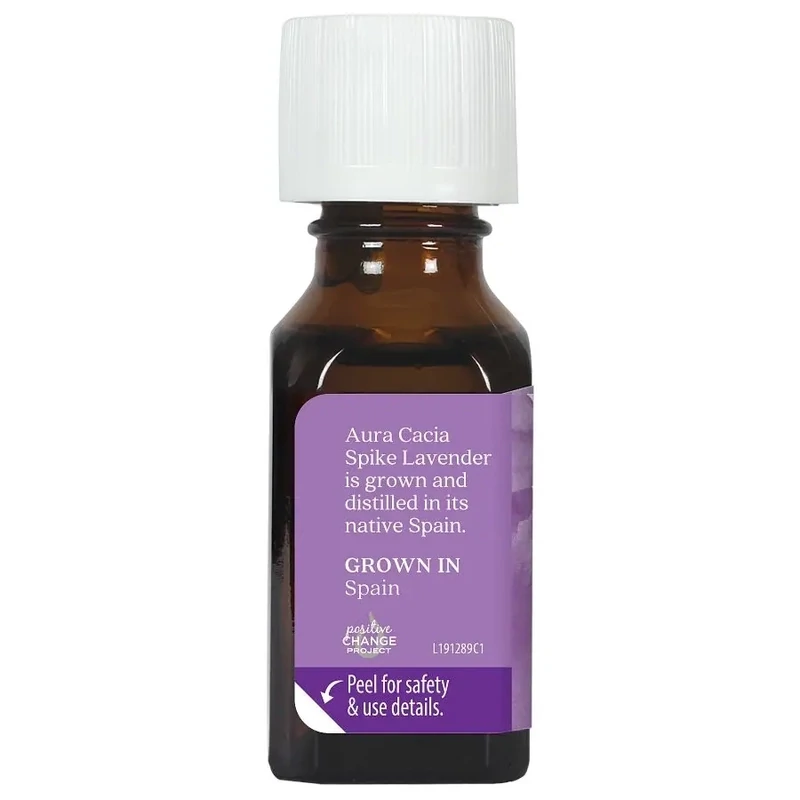 AURA CACIA Spike Lavender Essential Oil .5 Fl. Oz.