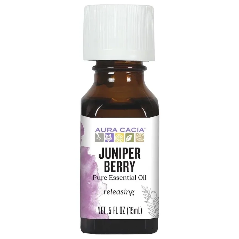 AURA CACIA Juniper Berry Essential Oil 0.5 Fl. Oz.