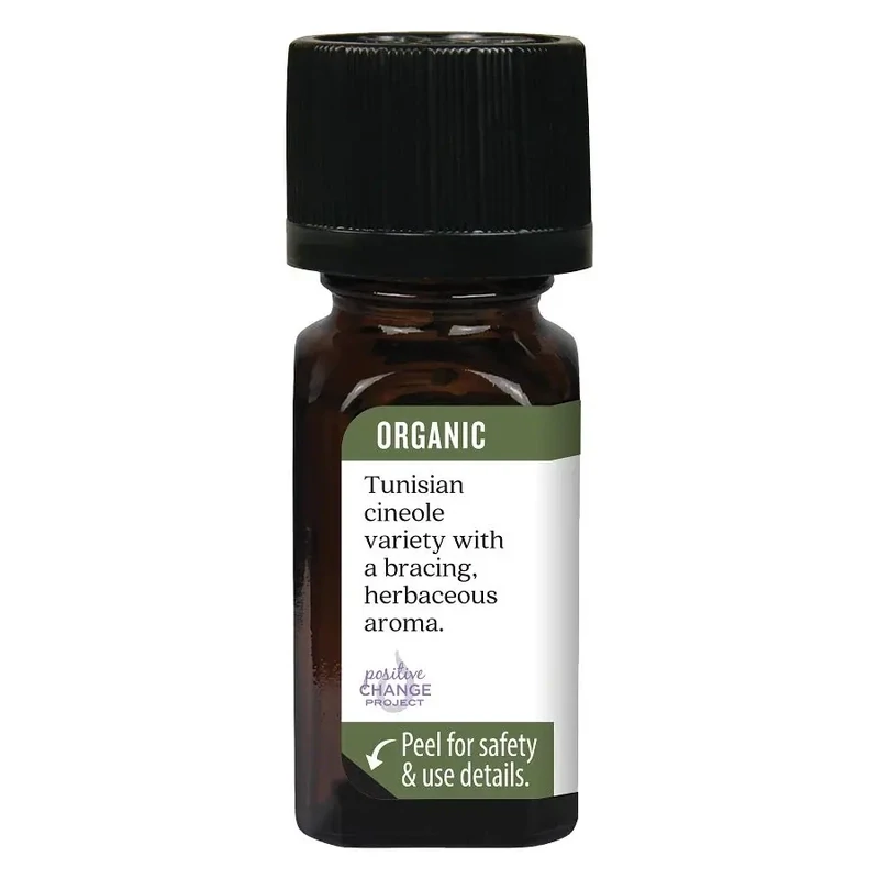 AURA CACIA Organic Rosemary Essential Oil .25 Fl. Oz.
