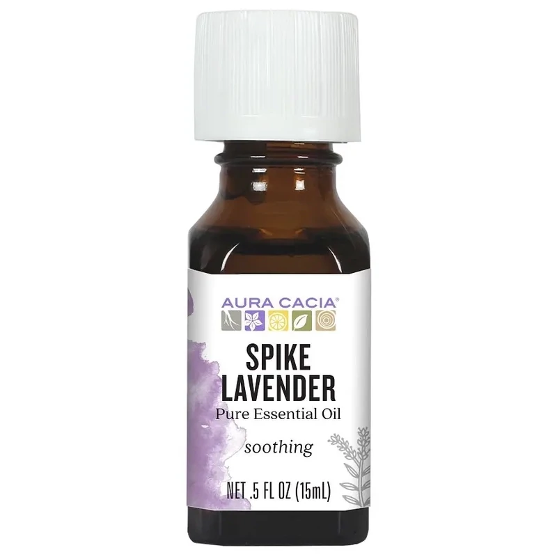 AURA CACIA Spike Lavender Essential Oil .5 Fl. Oz.