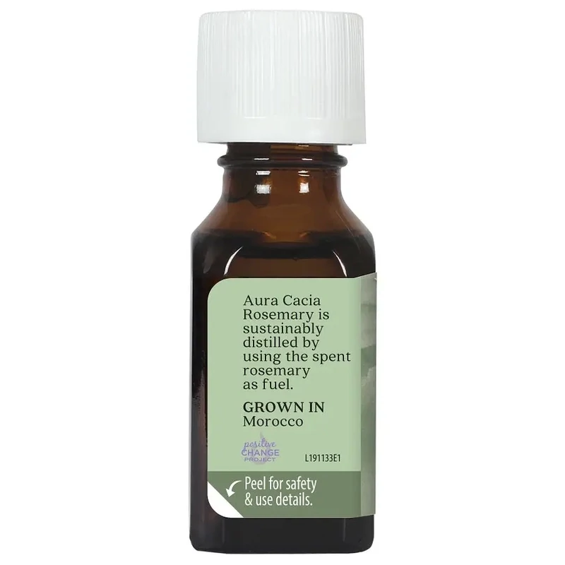 AURA CACIA Rosemary Essential Oil .5 Fl. Oz.