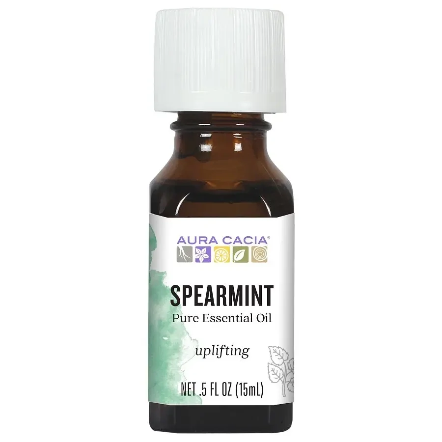 AURA CACIA Spearmint Essential Oil 0.5 Fl. Oz.