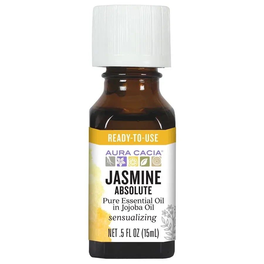 Aura Cacia Jasmine Absolute in Jojoba Oil 0.5 oz