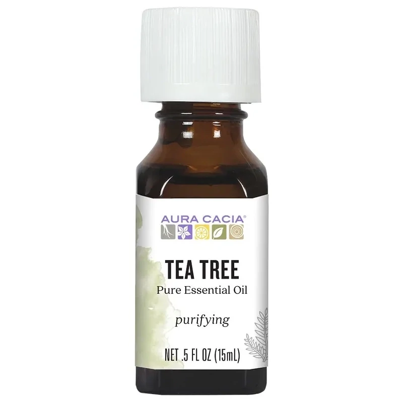AURA CACIA Tea Tree Essential Oil .5 Fl. Oz.
